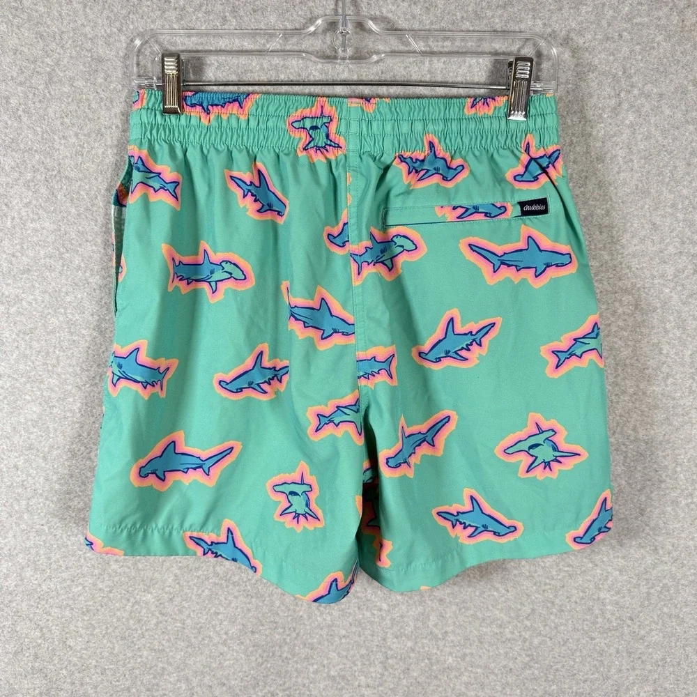 Chubbies Shorts Mens Medium 5.5 Blue Pull On Swim Casual